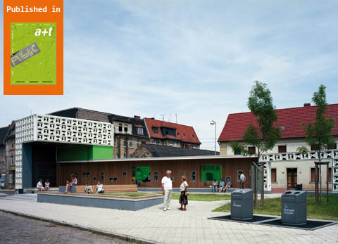 KARO Architekten. Biblioteca al aire libre. Magdeburg. Alemania