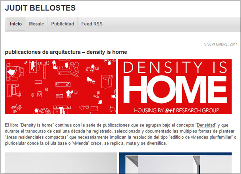 Density is Home según Judit Bellostes