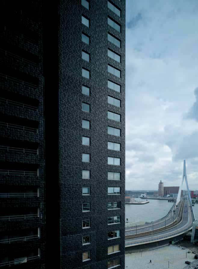 Wiel Arets.  Hoge Heren towers. Rotterdam