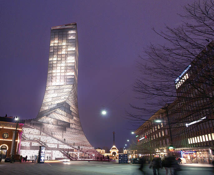 BIG. Torre Scala. Copenhague. Dinamarca