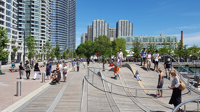 West 8. Toronto Central Waterfront. Canada