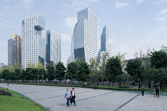 Steven Holl. Sliced Porosity Block. Chengdu. China