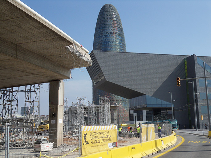  Deconstruction of the Plaça de Les Glòries roundabout in Barcelona